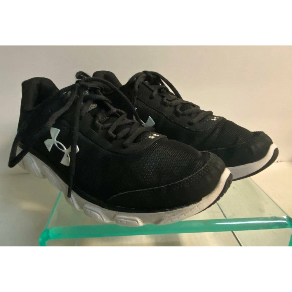 Under Armour Micro G Assert 7 Black White Running Shoes 3020673-001 Mens 7